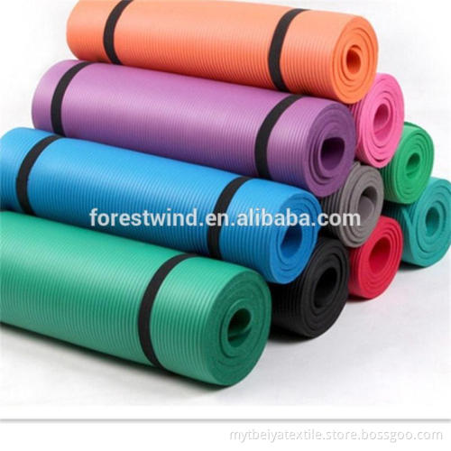 Best Quality Promotional Custom Label Nbr Yoga Mat With Carry Strap